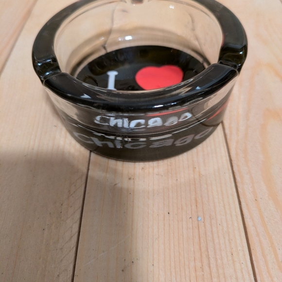 Vintage Glass I  ❤️ Chicago Ashtray - Picture 3 of 11
